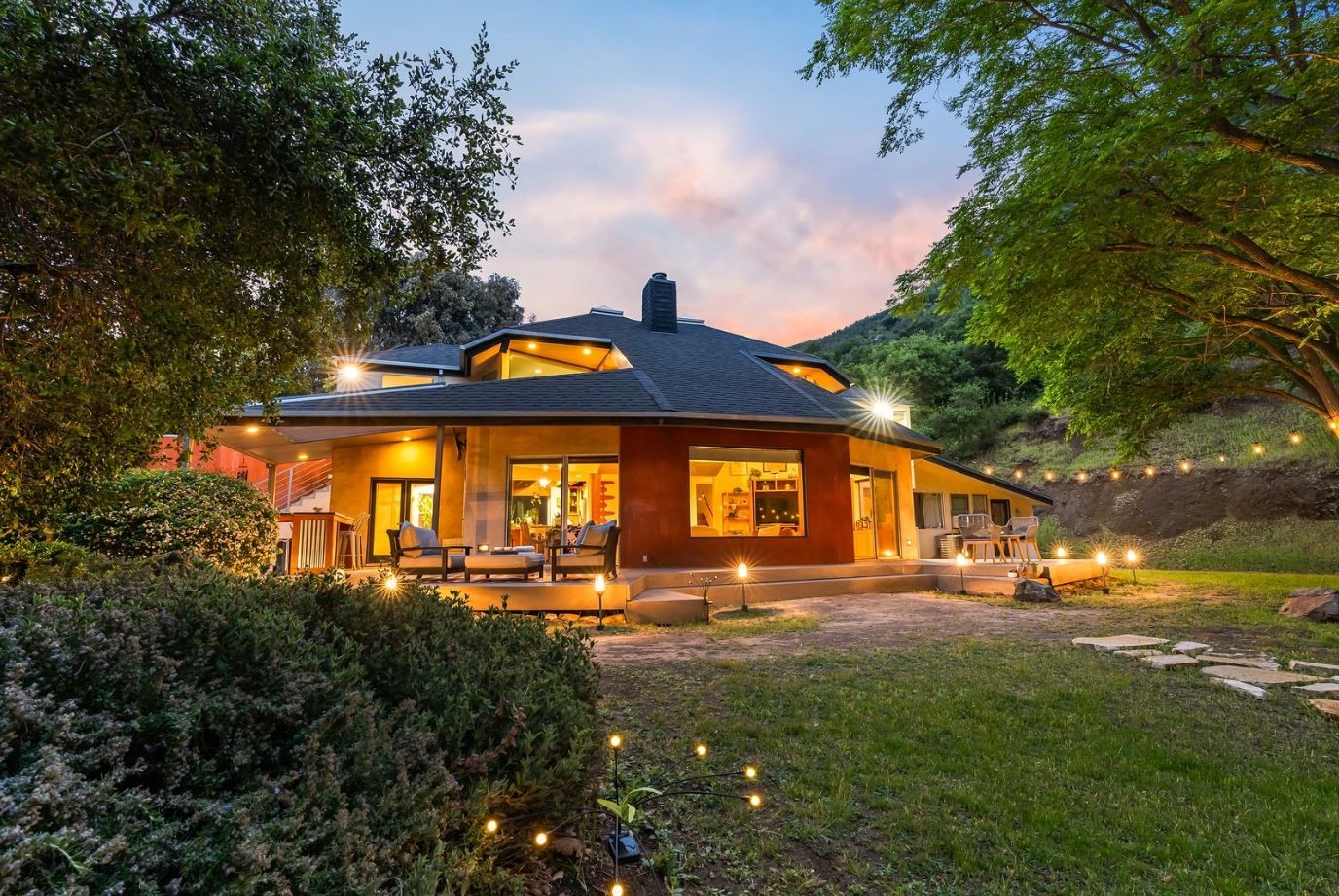 Backyard at Dusk